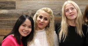 3 woman smiling