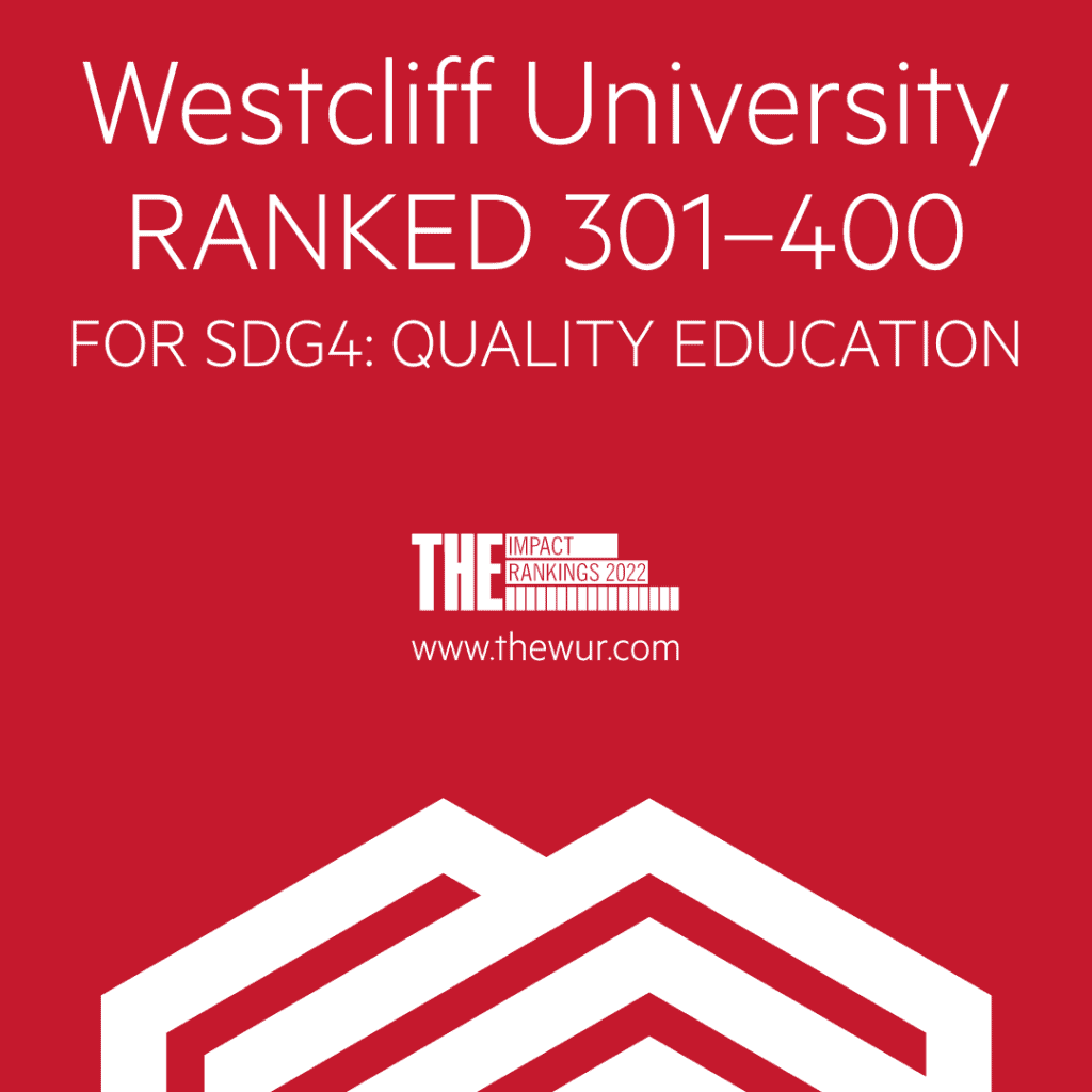Westcliff University Ranked 301-400 for quality education