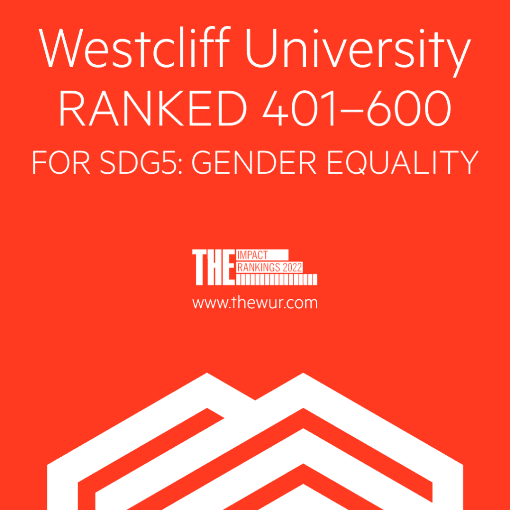 Westcliff University Ranked 401-600 for SDG45: Gender Equality